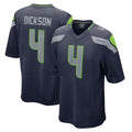 Choea S.Seahawks #4 Michael Dickson Player Navy Home Game Stitched Jerseys