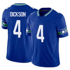 Choea S.Seahawks #4 Michael Dickson Player Royal Limited Throwback Vapor F.U.S.E. Home Game Stitched Jerseys