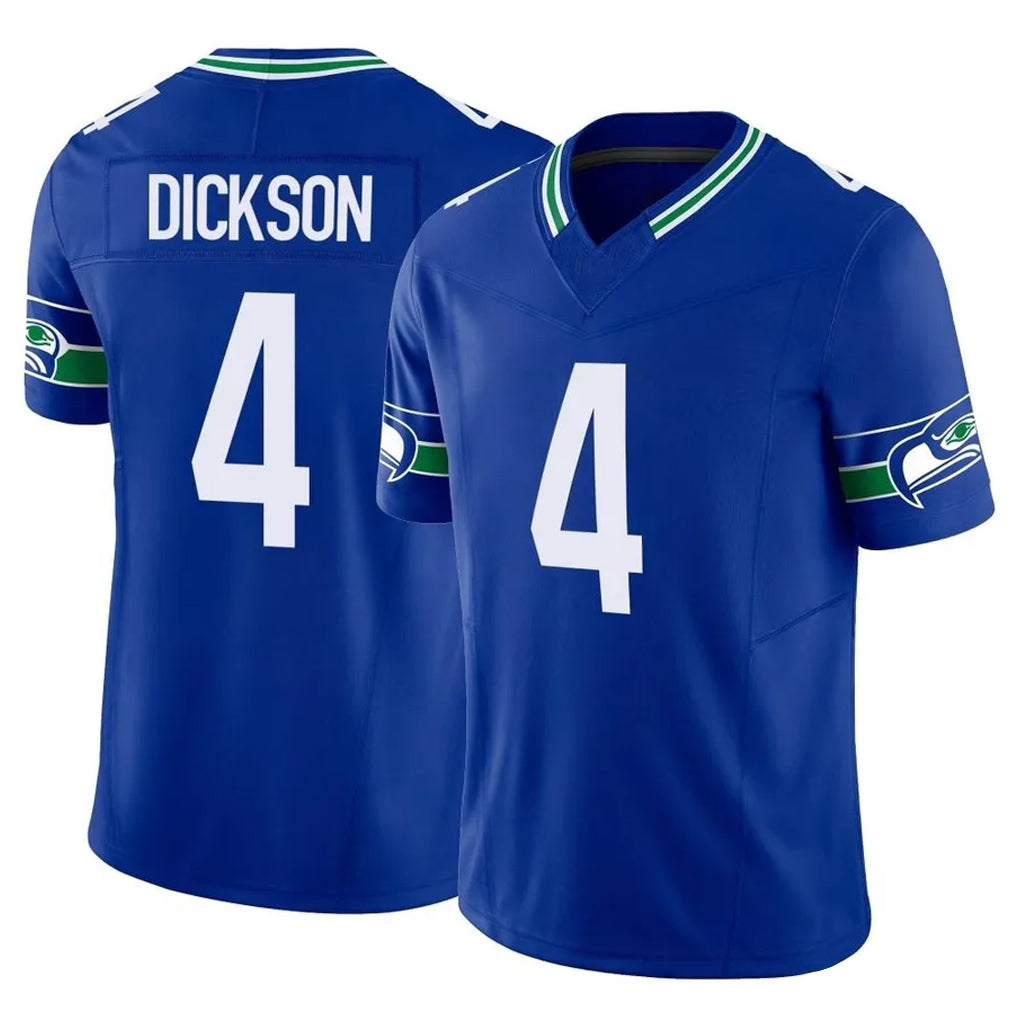 Choea S.Seahawks #4 Michael Dickson Player Royal Limited Throwback Vapor F.U.S.E. Home Game Stitched Jerseys