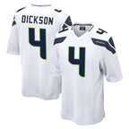 Choea S.Seahawks #4 Michael Dickson Player White Home Game Stitched Jerseys
