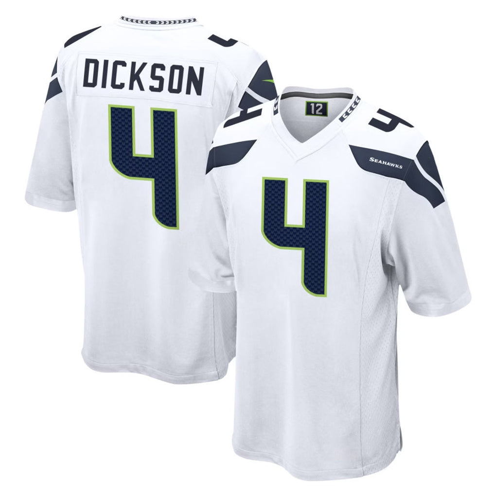 Choea S.Seahawks #4 Michael Dickson Player White Home Game Stitched Jerseys