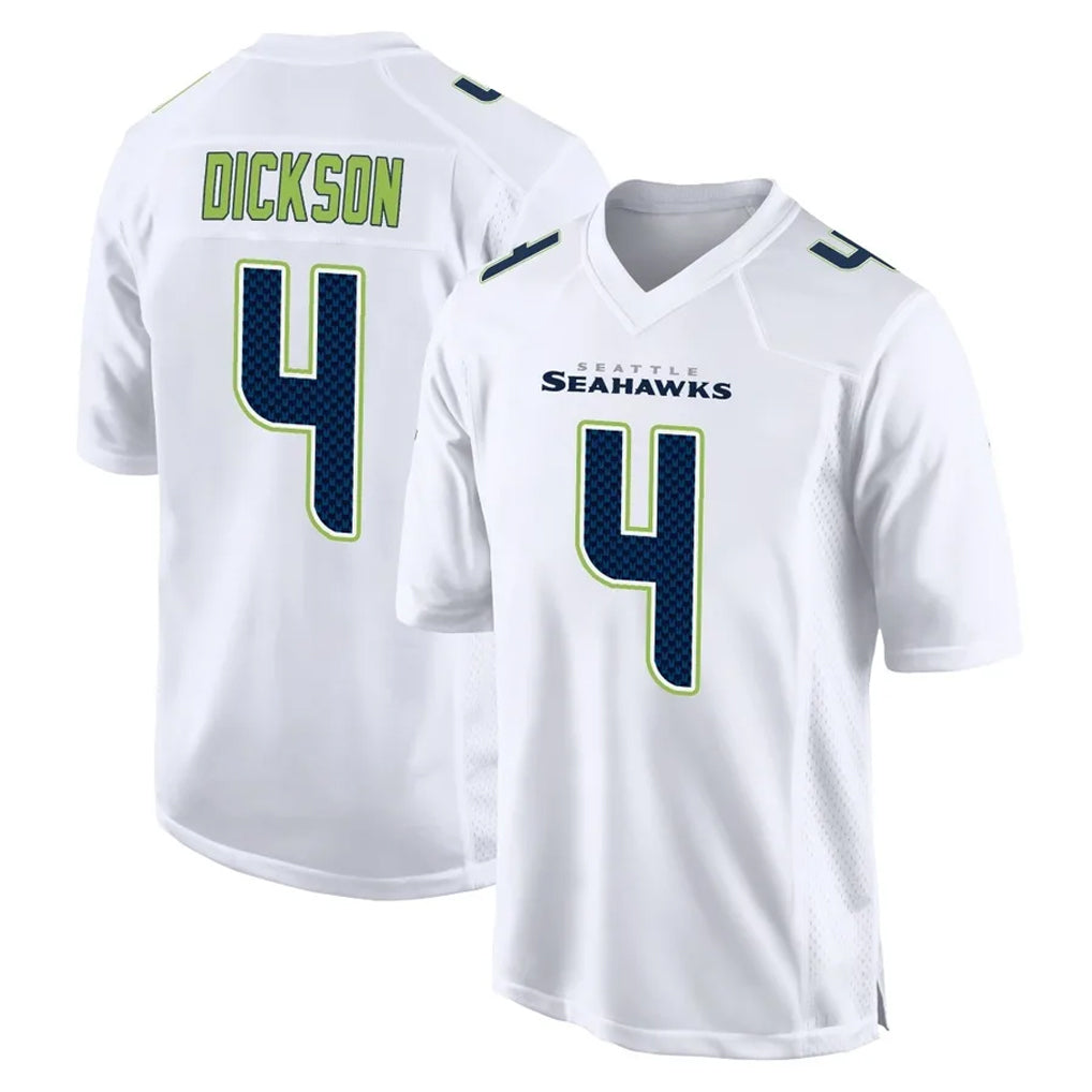 Choea S.Seahawks #4 Michael Dickson Player White Tundra Fashion Home Game Stitched Jerseys
