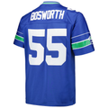 Choea S.Seahawks #55 Brian Bosworth Mitchell & Ness Royal Big & Tall 1987 Legacy Retired Player Stitched Puhic Jersey