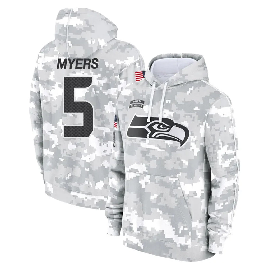Choea S.Seahawks #5 Jason Myers Player Arctic Camo Limited Salute to Service Pullover Hoodies Game Stitched Jerseys
