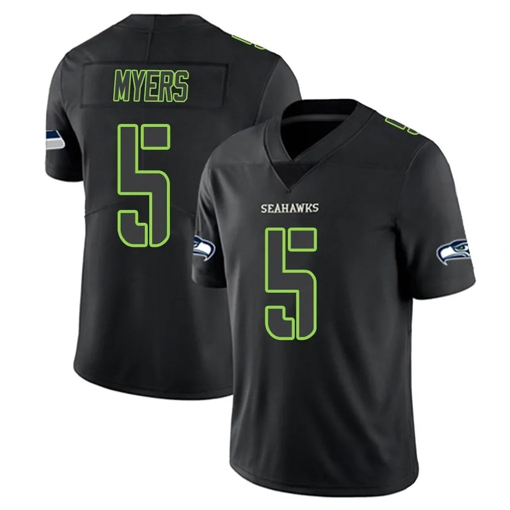 Choea S.Seahawks #5 Jason Myers Player Black Impact Limited Home Game Stitched Jerseys