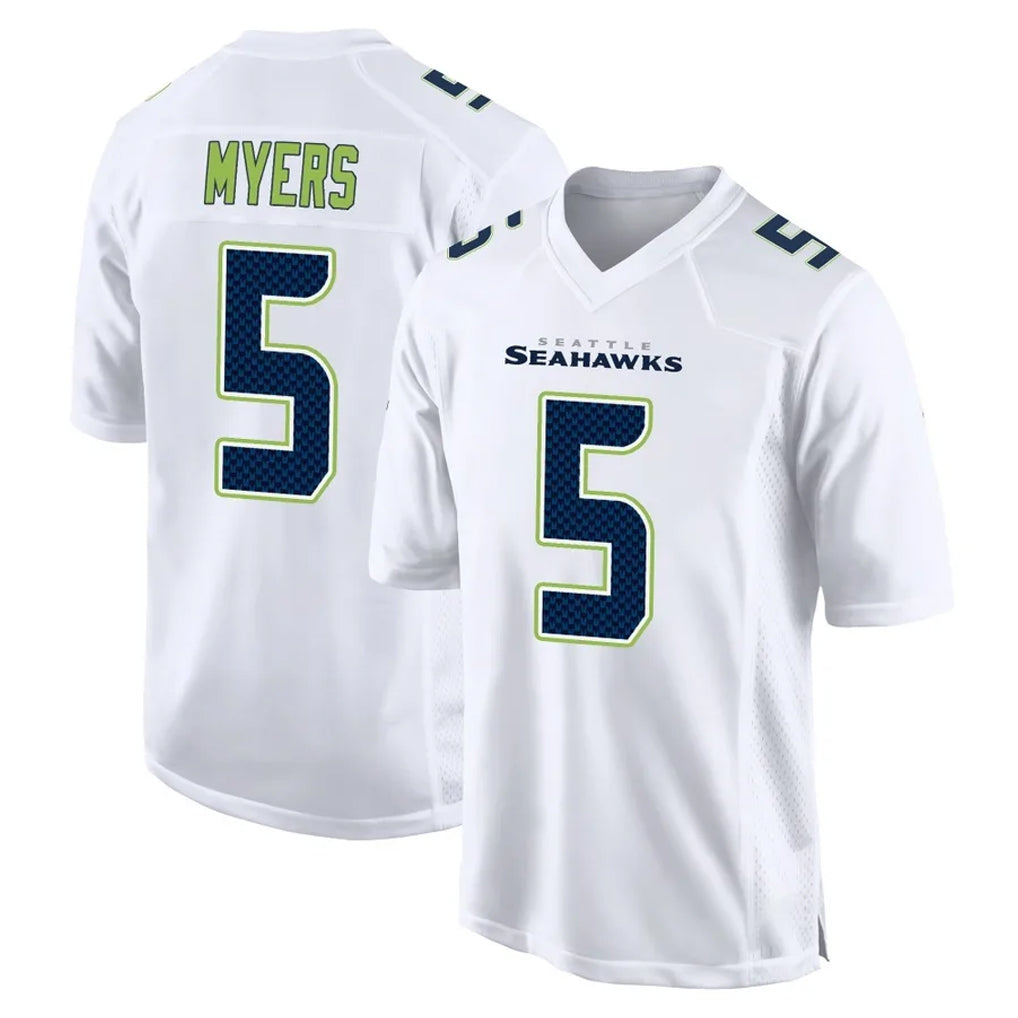 Choea S.Seahawks #5 Jason Myers Player White Tundra Fashion Home Game Stitched Jerseys