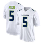 Choea S.Seahawks #5 Jason Myers Player White Tundra Fashion Home Game Stitched Jerseys