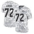 Choea S.Seahawks #72 Abraham Lucas Player Arctic Camo Limited Salute To Service Home Game Stitched Jerseys