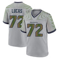 Choea S.Seahawks #72 Abraham Lucas Player Grey 2025 Rivalries Collection Home Game Stitched Jerseys
