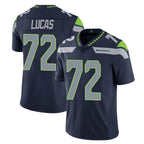 Choea S.Seahawks #72 Abraham Lucas Player Navy Limited Vapor Untouchable Home Game Stitched Jerseys
