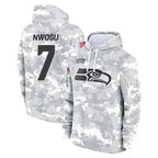 Choea S.Seahawks #7 Uchenna Nwosu Player Arctic Camo Limited Salute to Service Pullover Hoodies Game Stitched Jerseys