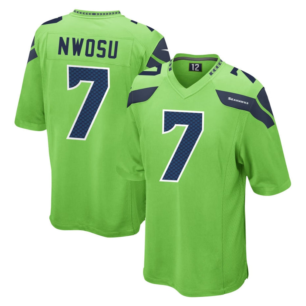 Choea S.Seahawks #7 Uchenna Nwosu Player Green Home Game Stitched Jerseys
