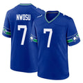 Choea S.Seahawks #7 Uchenna Nwosu Player Royal Throwback Home Game Stitched Jerseys