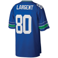 Choea S.Seahawks #80 Steve Largent Mitchell & Ness Royal Big & Tall 1985 Retired Player Replica Jersey