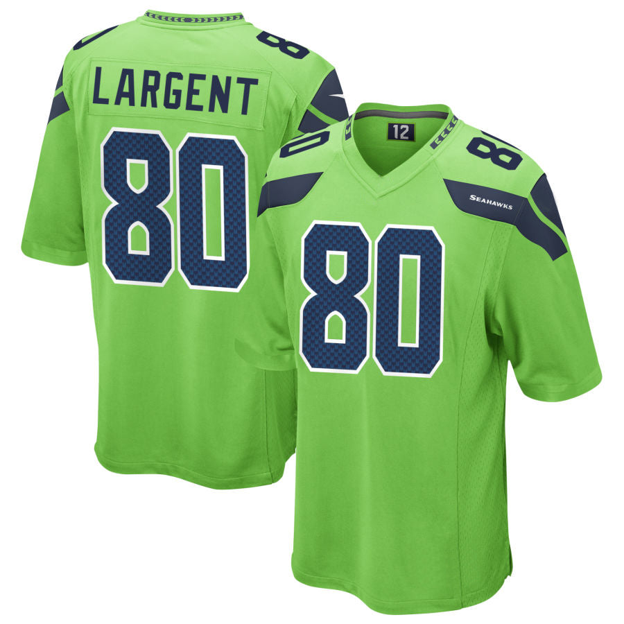 Choea S.Seahawks #80 Steve Largent Player Green Game Stitched Jerseys