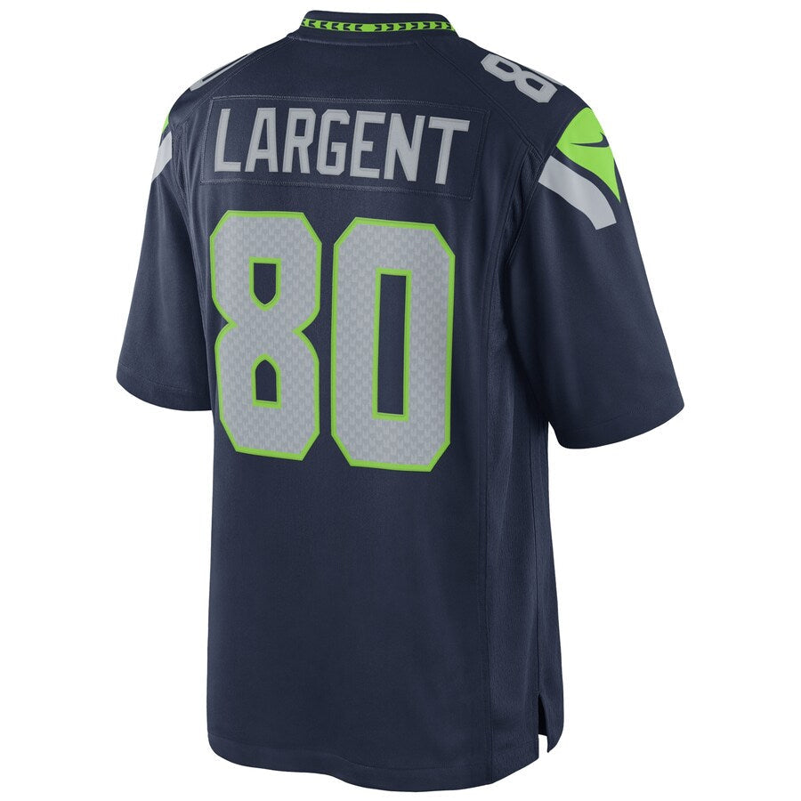 Choea S.Seahawks #80 Steve Largent Player Navy Home Game Stitched Jerseys