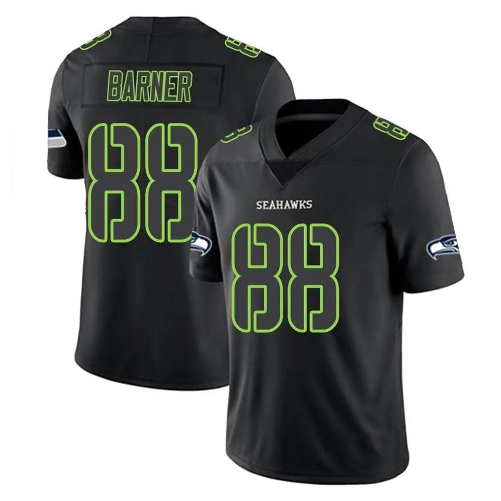 Choea S.Seahawks #88 AJ Barner Player Black Impact Limited Home Game Stitched Jerseys