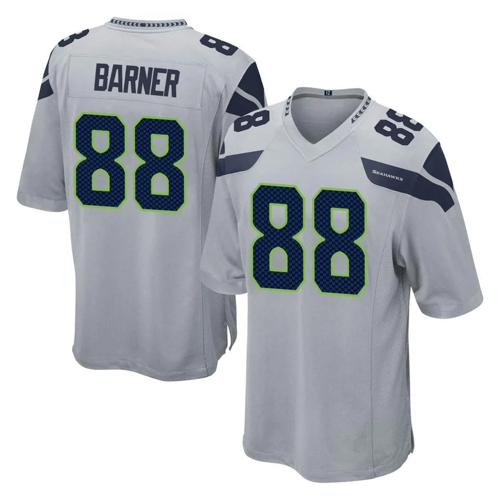 Choea S.Seahawks #88 AJ Barner Player Gray Home Game Stitched Jerseys