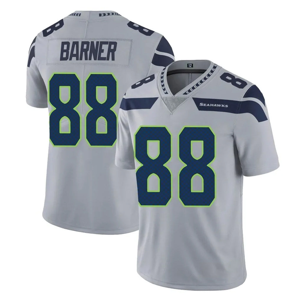 Choea S.Seahawks #88 AJ Barner Player Gray Limited Vapor Untouchable Home Game Stitched Jerseys