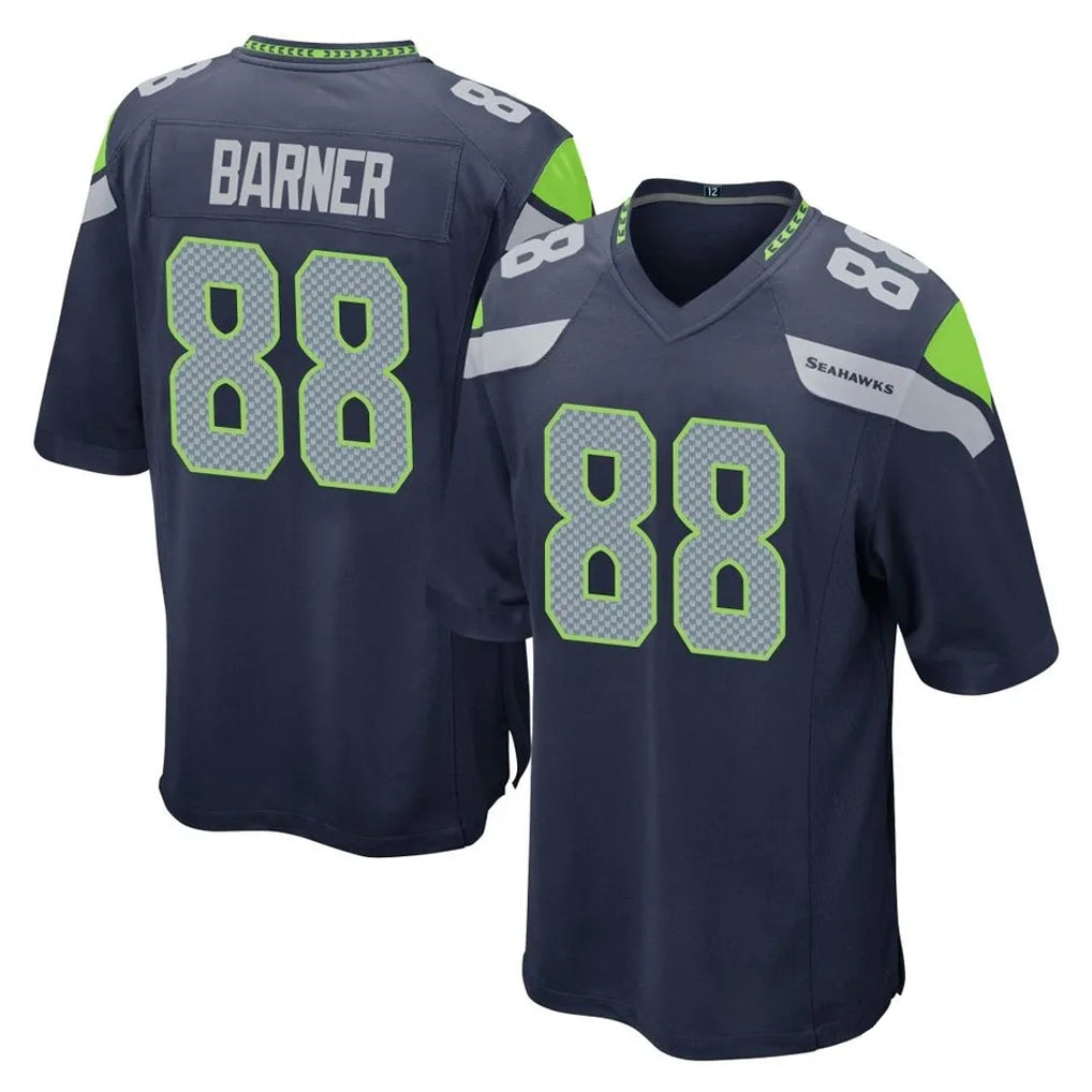 Choea S.Seahawks #88 AJ Barner Player Navy Home Game Stitched Jerseys