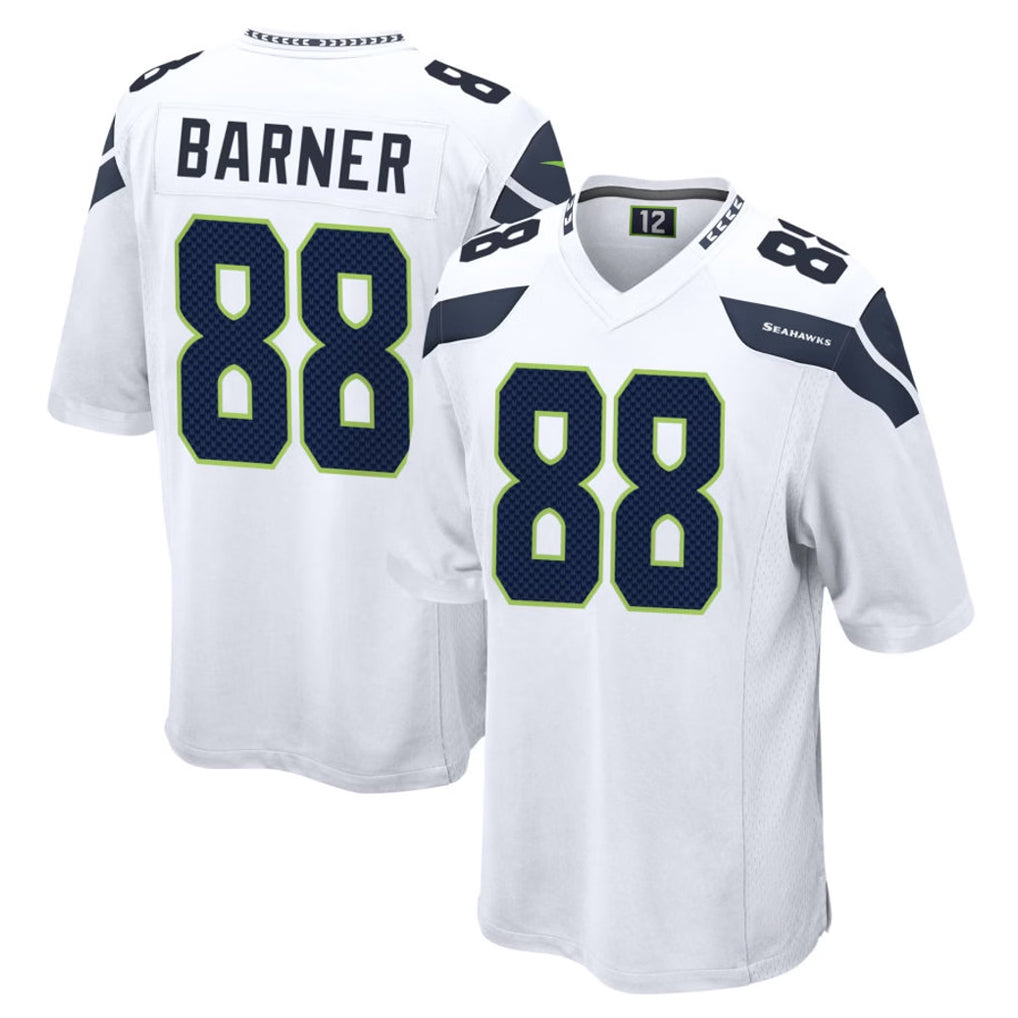 Choea S.Seahawks #88 AJ Barner Player White Home Game Stitched Jerseys