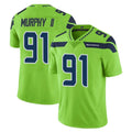 Choea S.Seahawks #91 Byron Murphy II Player Green Limited Color Rush Home Game Stitched Jerseys