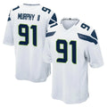 Choea S.Seahawks #91 Byron Murphy II Player White Home Game Stitched Jerseys