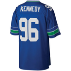 Choea S.Seahawks #96 Cortez Kennedy Mitchell & Ness Royal Legacy Replica Jersey