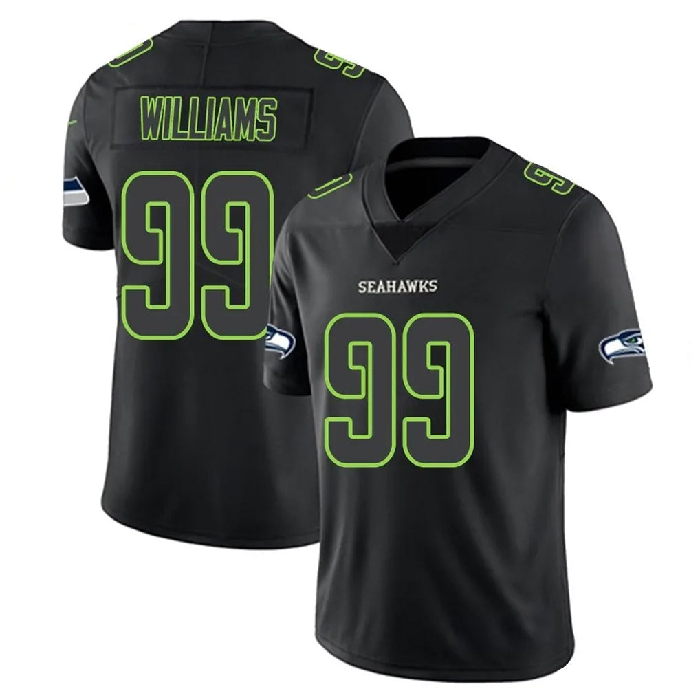 Choea S.Seahawks #99 Leonard Williams Player Black Impact Limited Home Game Stitched Jerseys
