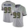 Choea S.Seahawks #99 Leonard Williams Player Grey Limited 2025 Rivalries Collection Home Game Stitched Jerseys