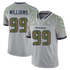 Choea S.Seahawks #99 Leonard Williams Player Grey Limited 2025 Rivalries Collection Home Game Stitched Jerseys