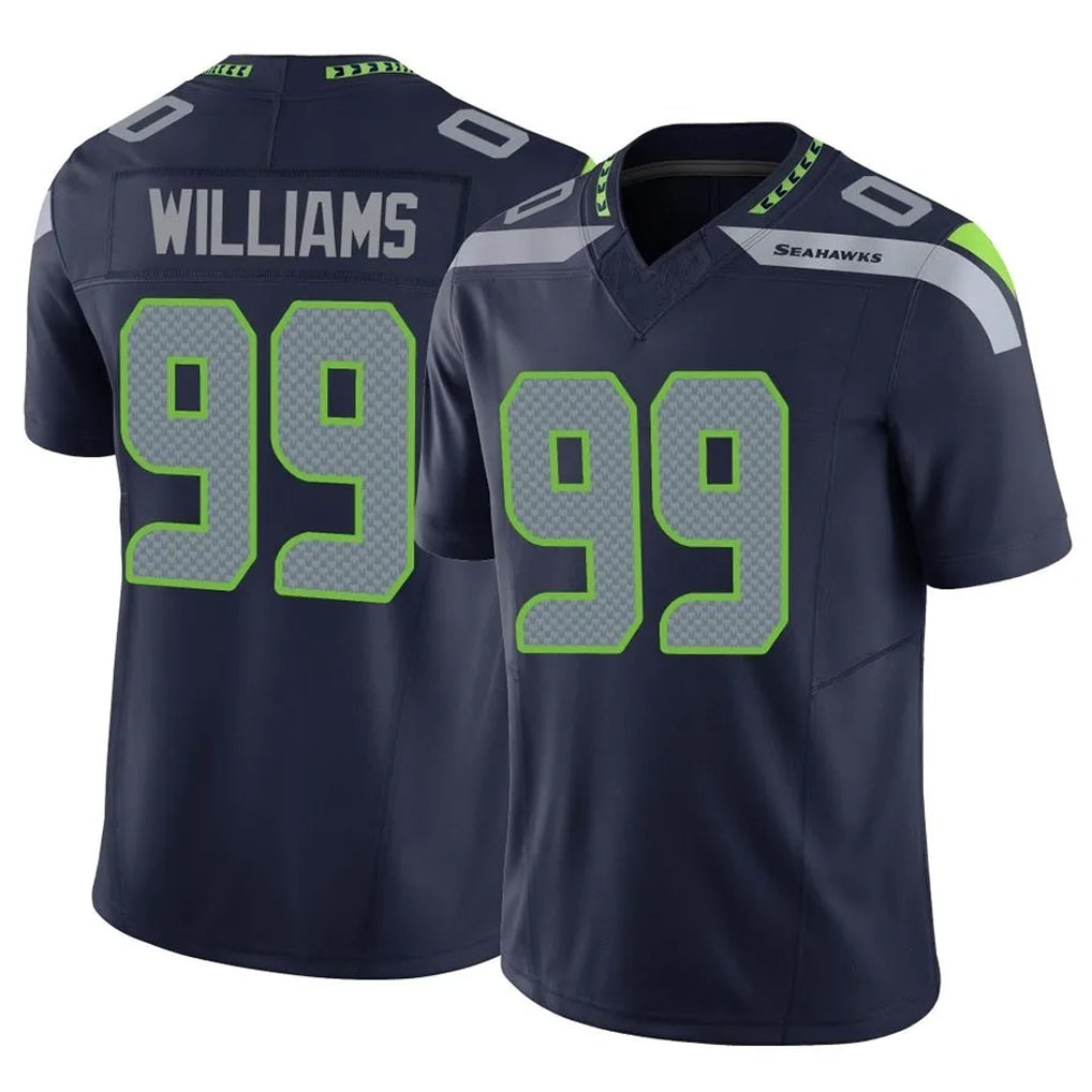 Choea S.Seahawks #99 Leonard Williams Player Navy Limited Vapor F.U.S.E. Home Game Stitched Jerseys
