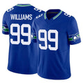 Choea S.Seahawks #99 Leonard Williams Player Royal Limited Throwback Vapor F.U.S.E. Home Game Stitched Jerseys