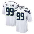 Choea S.Seahawks #99 Leonard Williams Player White Home Game Stitched Jerseys