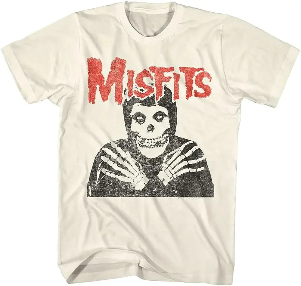 Cheap T-shirt Jerseys New Fashion Misfits Punk Style Tshirt Retro Street Skull Pattern Men's T-shirt