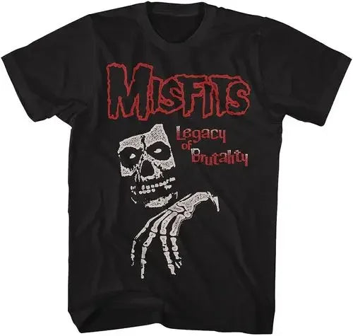 Cheap T-shirt Jerseys New Fashion Misfits Punk Style Tshirt Retro Street Skull Pattern Men's T-shirt