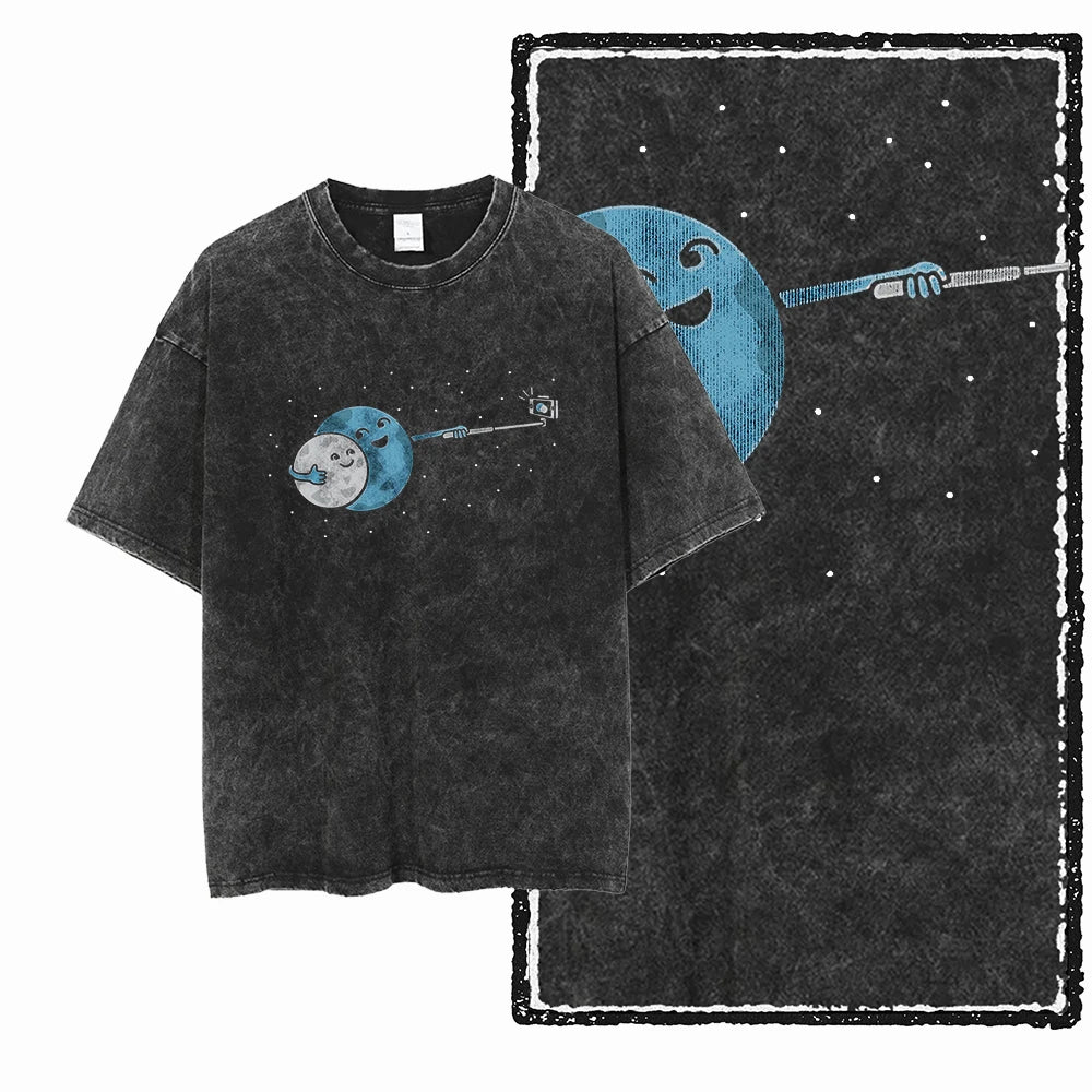 Cheap T-shirt Jerseys SA ASTRONAUT SPACE THEMES Printed Cotton Acid Washed Graphic Unisex T Shirt Cool Streetwear Men Tshirts Big Size Tee for men
