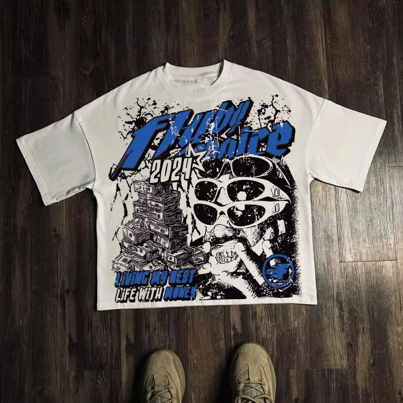 Cheap T-shirt Jerseys Graphic T-shirt Men Women Vintage Top Hip Hop Streetwear Oversized Tshirt Short Sleeve Casual Clothing Summer Fashion Trendy Tee