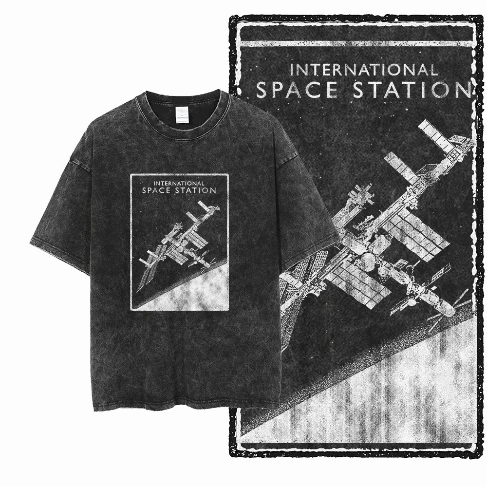 Cheap T-shirt Jerseys SA ASTRONAUT SPACE THEMES Printed Cotton Acid Washed Graphic Unisex T Shirt Cool Streetwear Men Tshirts Big Size Tee for men