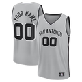 Choea SA.Spurs Fanatics Silver Fastbreak Custom Jerseys - Statement Edition
