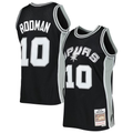 Choea SA.Spurs #10 Dennis Rodman Mitchell & Ness Black 1993-1994 Hardwood Classics Swingman Jerseys