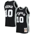 Choea SA.Spurs #10 Dennis Rodman Mitchell & Ness Black 1993-1994 Hardwood Classics Swingman Jerseys