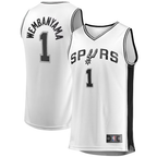 Choea SA.Spurs #1 Victor Wembanyama Fanatics White Fast Break Replica Player Jerseys - Association Edition