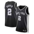Choea SA.Spurs #2Dylan Harper Black 2025 NBA Draft First Round Pick Swingman Jerseys - Icon Edition