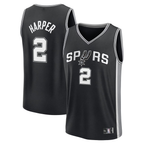 Choea SA.Spurs #2 Dylan Harper Fanatics Black Fast Break Jerseys - Icon Edition