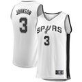 Choea SA.Spurs #3 Keldon Johnson Fanatics White Fast Break Association Jerseys