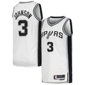 Choea SA.Spurs #3 Keldon Johnson White Swingman Jerseys - Association Edition