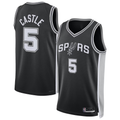 Choea SA.Spurs #5 Stephon Castle Black Swingman Jerseys - Icon Edition