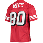 Choea SF.49ers 1994 #80 Jerry Rice Mitchell & Ness Scarlet Authentic Throwback Retired Player Jersey