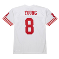 Choea SF.49ers 1994 #8 Steve Young Mitchell & Ness White Authentic Throwback Retired Player Stitched Puhic Jersey